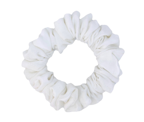 Jebwabna Scrunchie Mini Biała