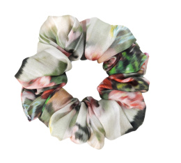 Jebwabna Scrunchie Medium Kwiat