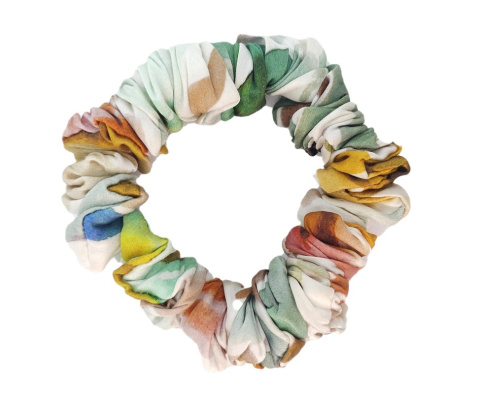 Jebwabna Scrunchie Mini Liście