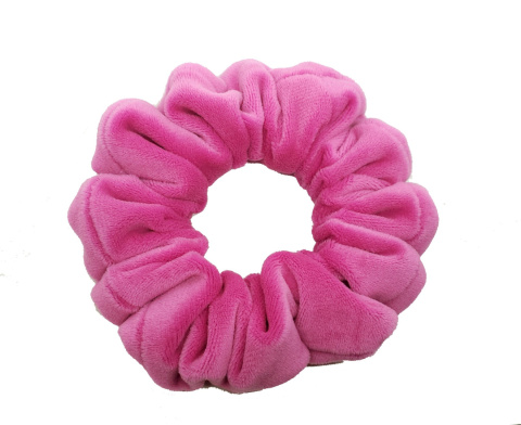 Welurowa Scrunchie Różowa Welurowa Scrunchie Różowa